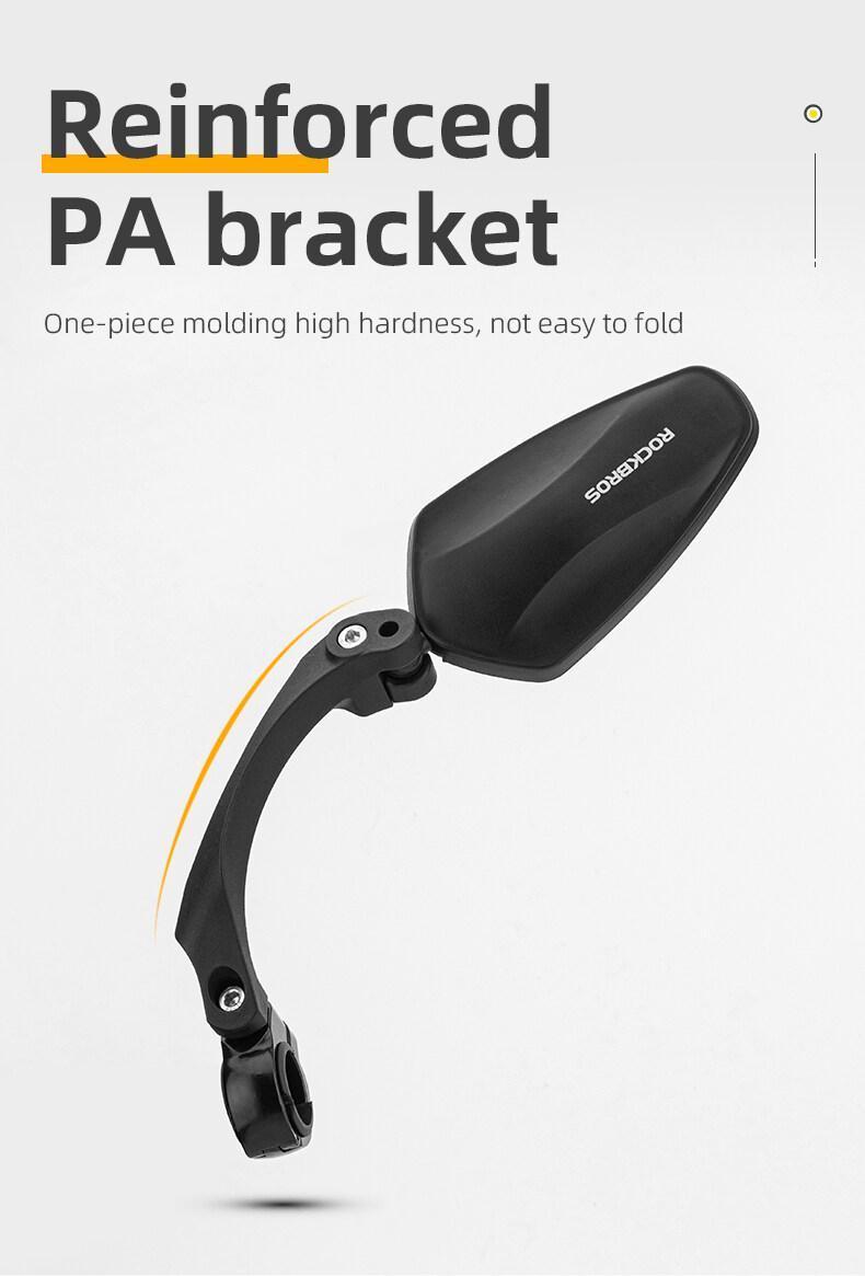 ROCKBROS Bicycle Handlebar Rear View Mirror Bike Cycling Wide Range Backsight Reflector Adjustable Left Right Bike Mirror