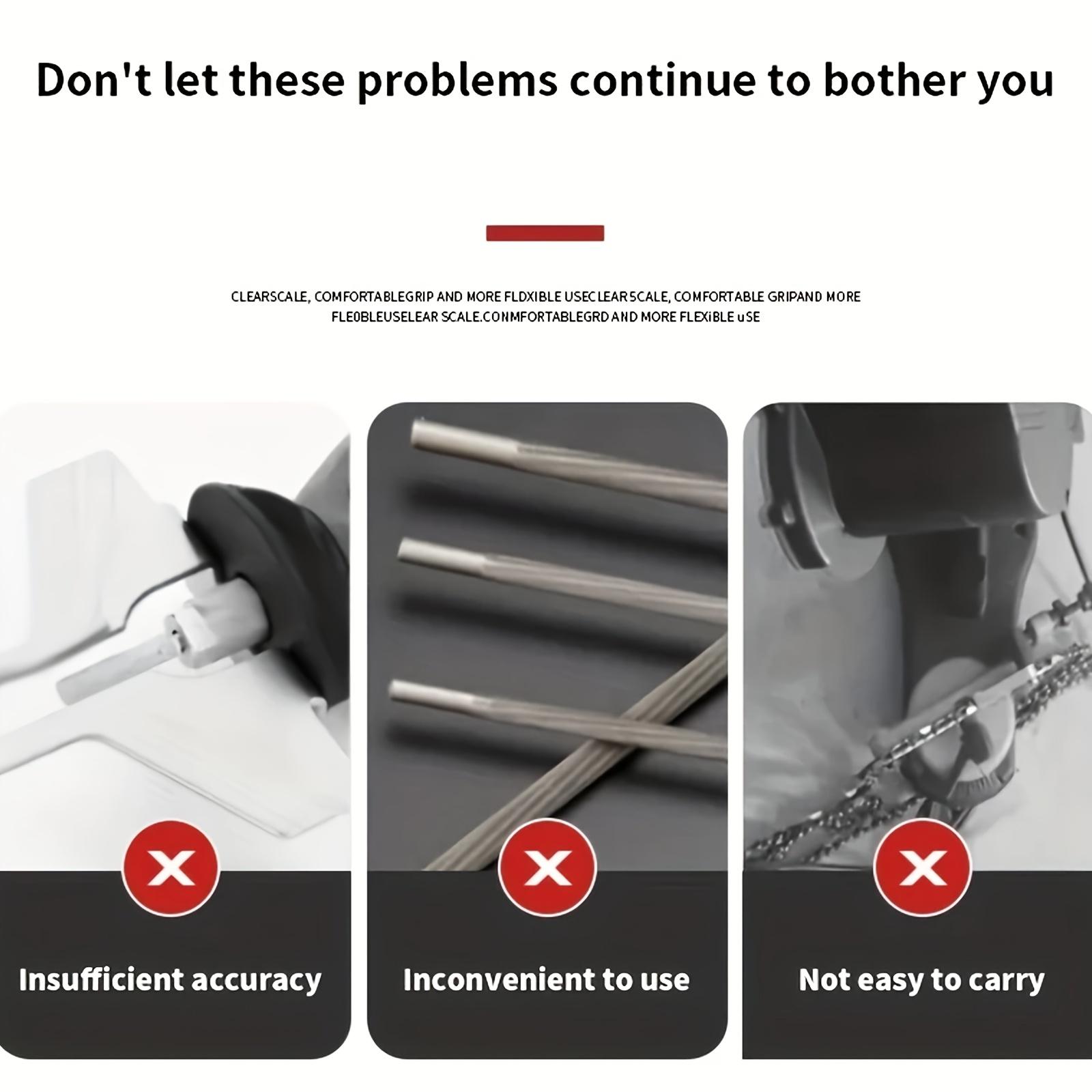 Portable Chain Saw Blade Sharpener, 1 Set Manual Chainsaw Blade Sharpener, Chain Saw Accessories for Home & Garden, Power Tool Accessories, Heavy-Duty