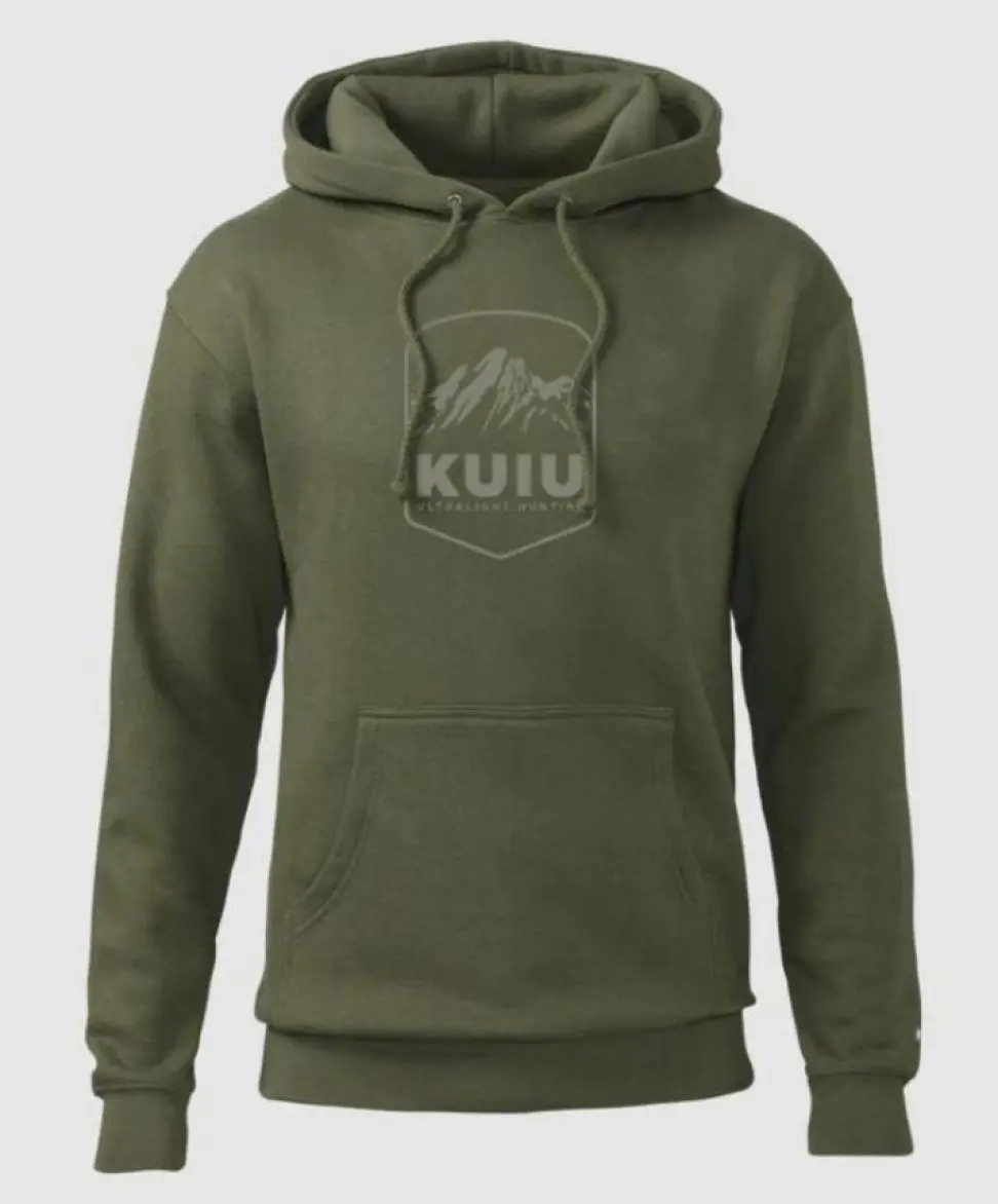 KUIU Mountain Shield Hoodie, Hunting Camo Hoodie, Outdoor Performance Gear, Custom Hunting Apparel, Comfortable Bowhunter Pullover Hoodie
