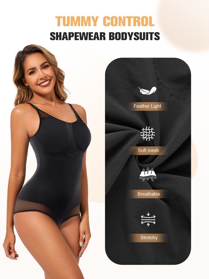 Women's 2025 Solid Color Bodysuit Shapewear, Adaptive Everyday Underwear, Stretchy Lingerie, Minimalist – Trendy Comfort for On - the - Go Lifestyles