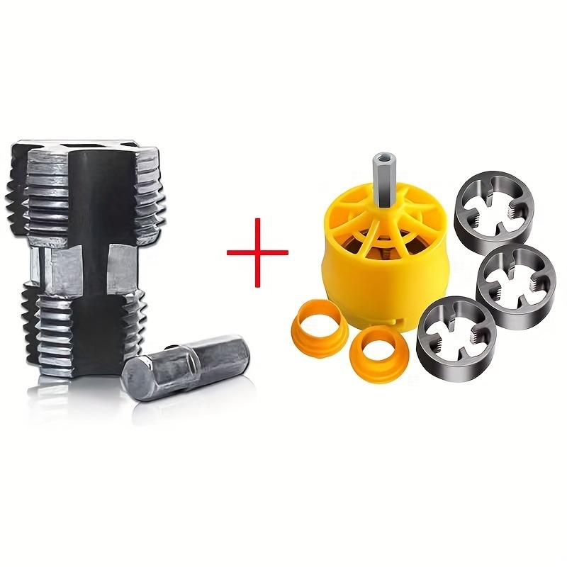 Plastic Pipe Threading Tap Set - Electric Drill Type PVC Pipe Threading Mold,External PVC Plastic Pipes 1/2" 3/4" Tap Set,Pipe Threader,Pvc Pipe Threader,RethreadingTool Kit Plastic Pipe Threading Tap Set - Electric Drill Type PVC Pipe Threading Mold,External PVC Plastic Pipes 1/2" 3/4" Tap Set,Pipe Threader,Pvc Pipe Threader,RethreadingTool Kit