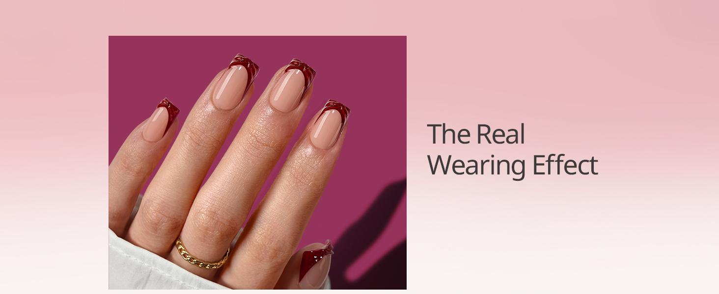 BTArtboxnails x LongHairPrettyNails press on nails Square Almond Oval and Stiletto press on nails with 5 desgins,32 pcs Each