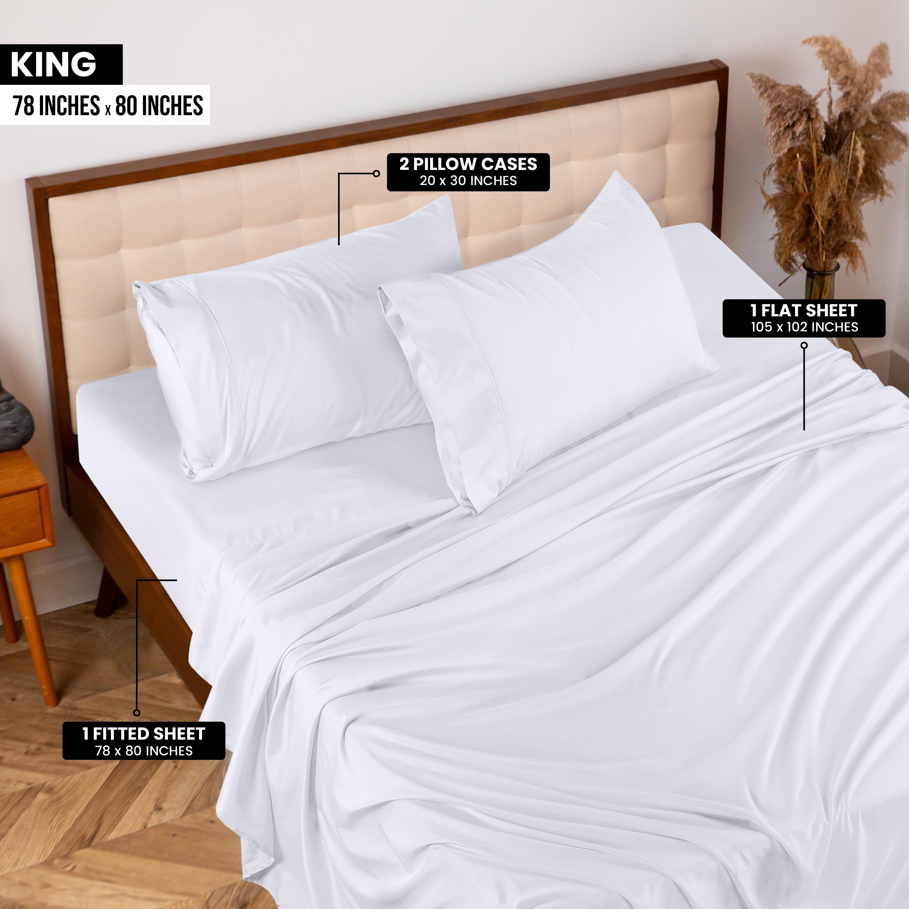 Utopia Bedding Microfiber 4 Piece Bedsheet Set - Soft, Shrink and Fade Resistant – Luxurious Comfort for Peaceful Sleep - Easy Care - Queen, White bed sheets Utopia Bedding Microfiber 4 Piece Bedsheet Set - Soft, Shrink and Fade Resistant – Luxurious Comfort for Peaceful Sleep - Easy Care - Queen, White bed sheets