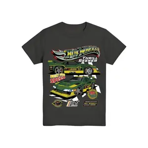 Hot Wheels Thrill Seeker Youth and Adult T-Shirt, Built for Speed Racing Car Graphic Tee, Men and Women Streetwear, Collector Gift, Hot Wheels Apparel, Funny Shirt, Youth clothing, gift for son and daughter, summer outfit, holiday outfit