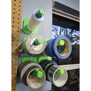 Universal Tape Roll Holder | Wall Mount Organizer For Painter’S, Masking, Electrical & Duct Tape | Shop Or Garage Storage Solutions