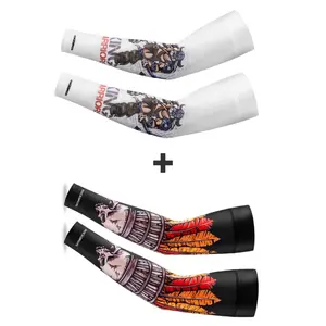 ROCKBROS 2 Counts Sleeves Sun Protection Arm Sleeves Cooling for Running Golf Fishing Cycling