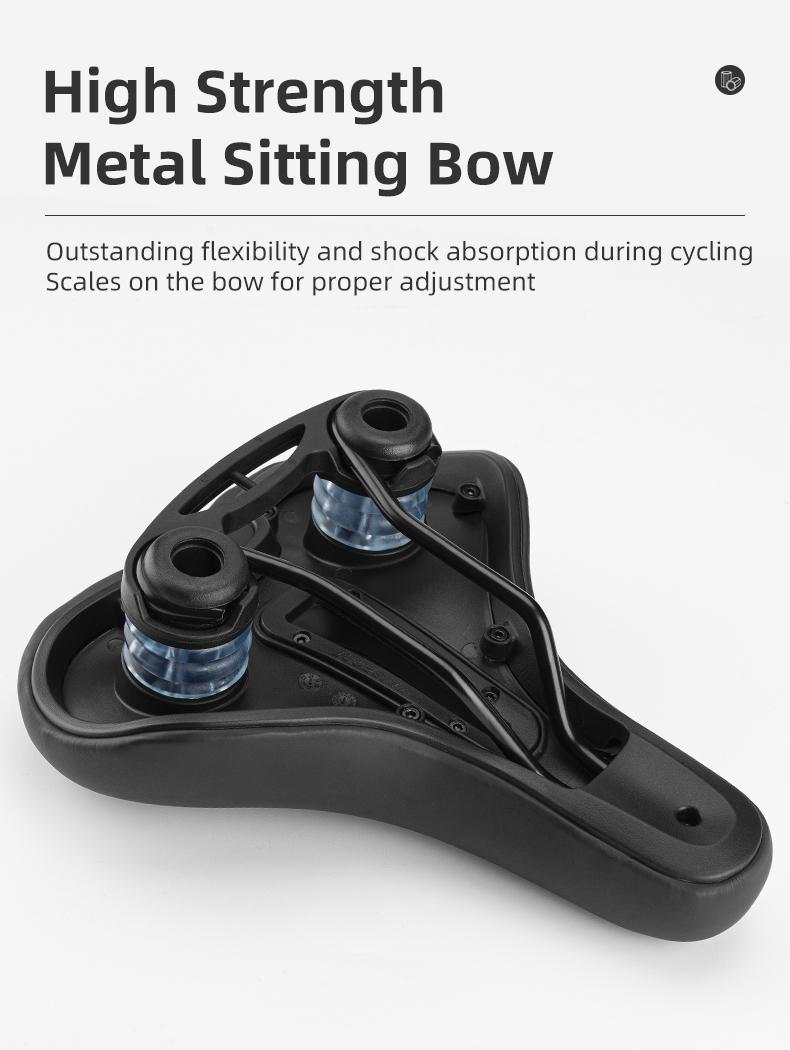 ROCKBROS Comfort Gel Bike Seat Breathable Waterproof Saddle Cruiser/Mountain/Fat Bikes