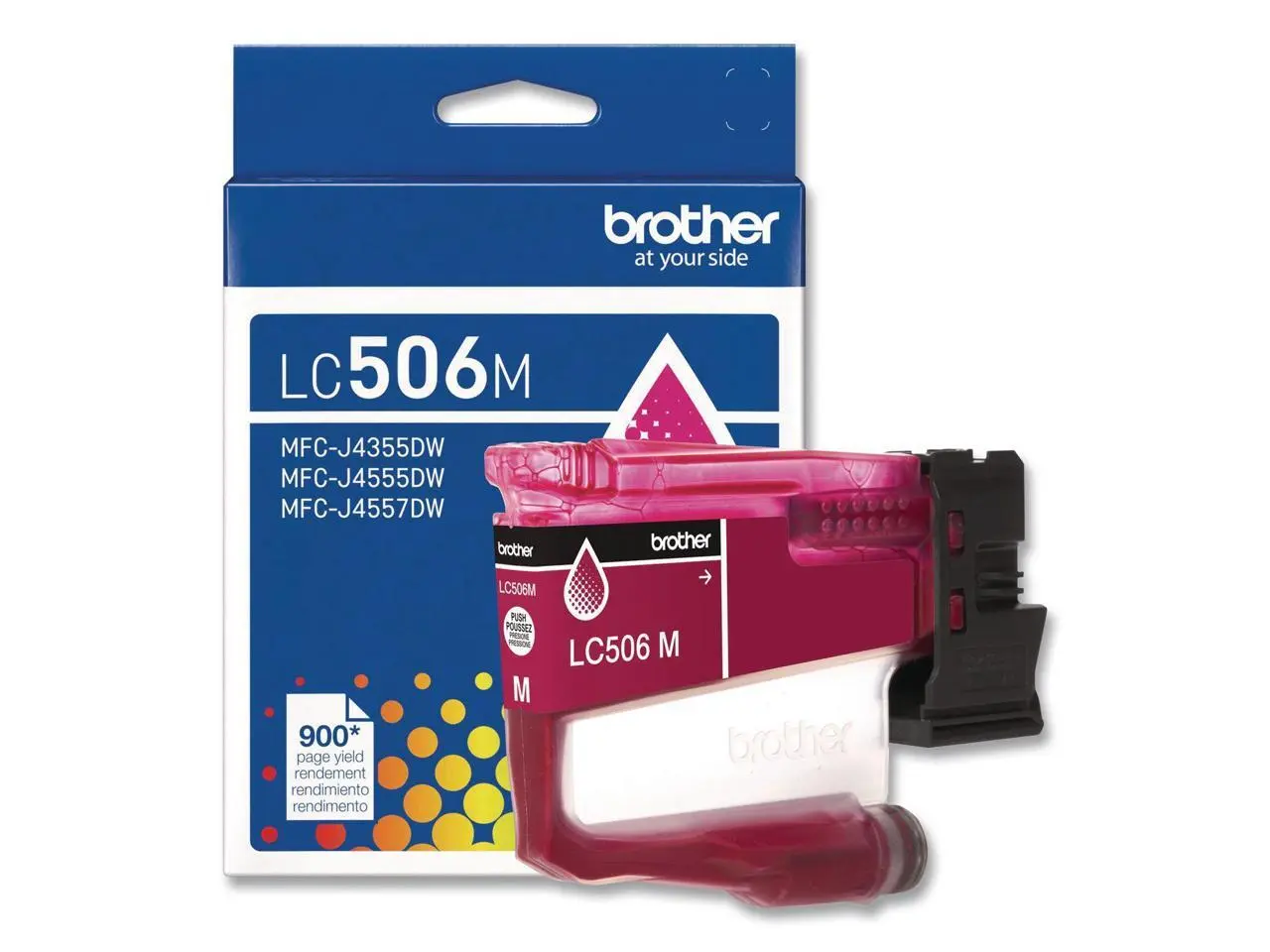Brother Genuine LC506M Standard Yield Magenta Ink Cartridge (for use with 4355, 4555, and 4557 Printers)