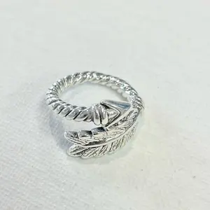 Sterling Silver 925 Arrow Ring Lightweight Hollow Electroform Jewelry