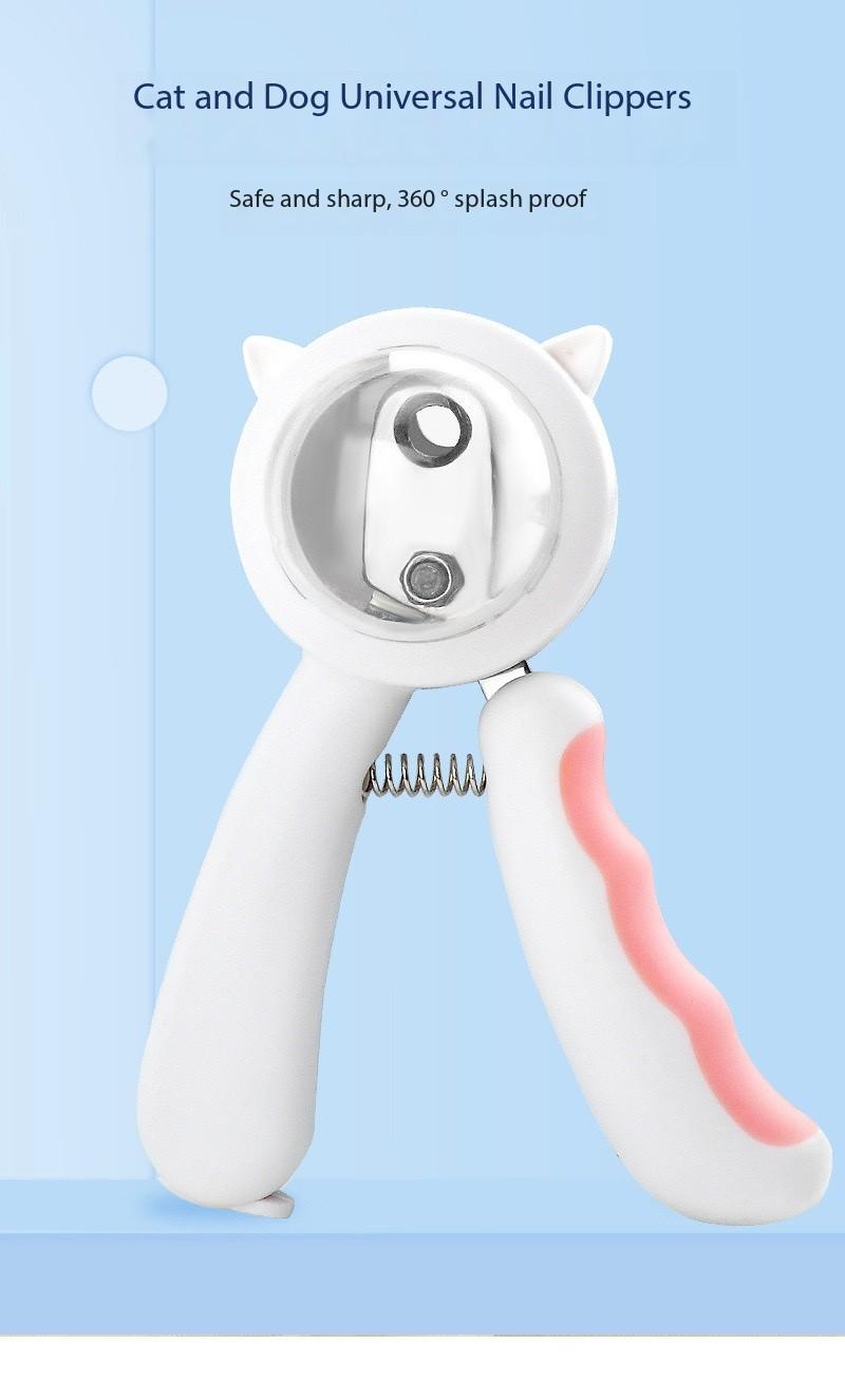 2025 NEW YEAR DEAL 2 in 1 SET Anti-splatter Pet Nail Clippers for cats and dogs, nail clipper + nail filer