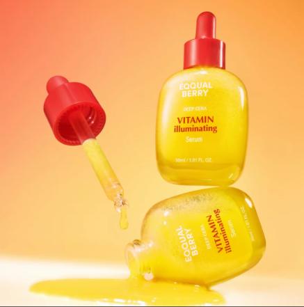 EQQUALBERRY Vitamin lluminating Serum -Brightening Vitamin C Serum withNiacinamide I Strengthens skin barrier IHydrates using Ceramide and HyaluronicAcid, 1.01oz/30ml
