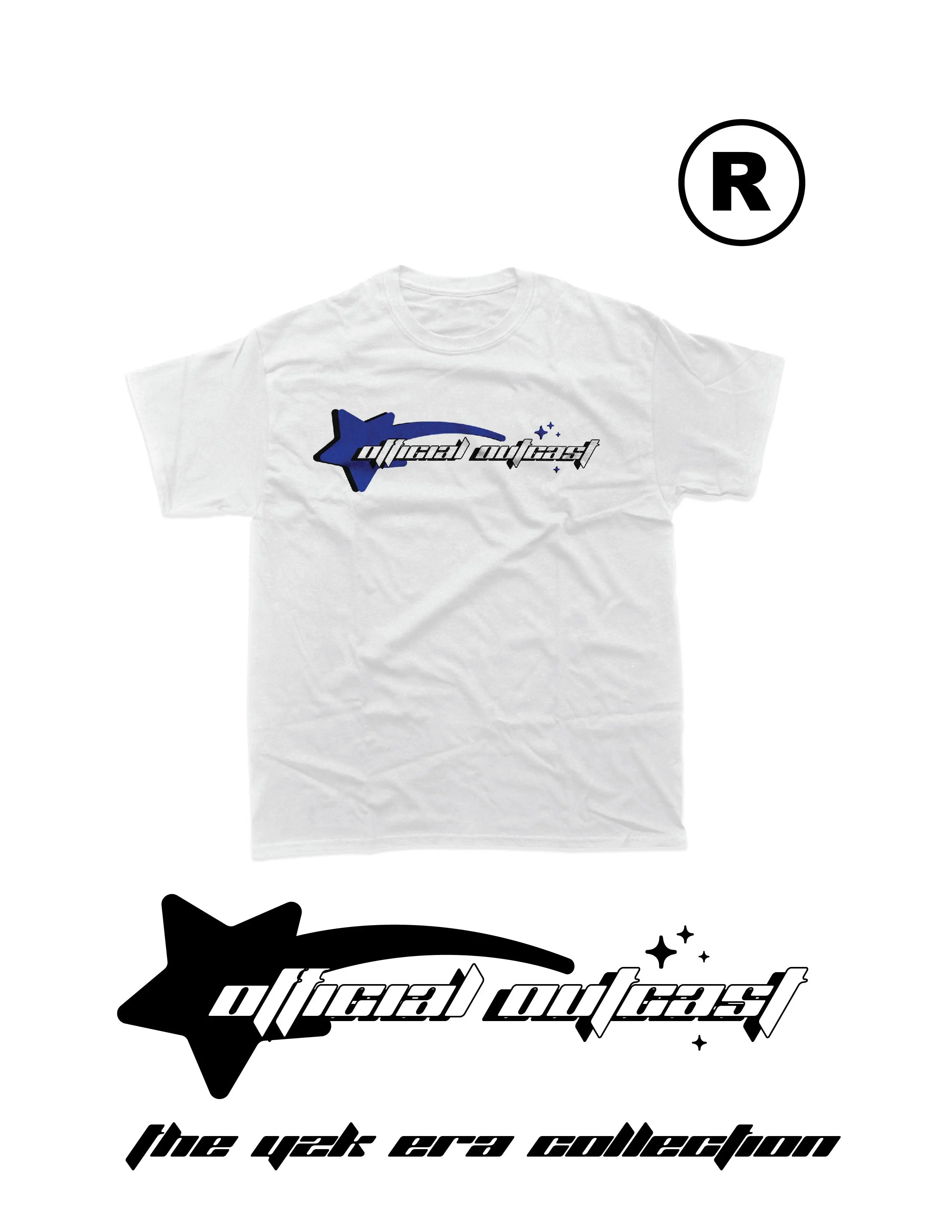Official Outcast Cobalt Blue Y2K Era Tee