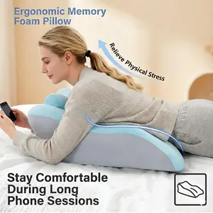 Ergonomic Memory Foam Pillow with Neck Back & Leg Support Removable Washable Cover for Reading Relaxing Ideal Gift for Christmas TikTok Shopping Holiday peace loungerpillow comfort Multifunctional Breathable Slope pillow