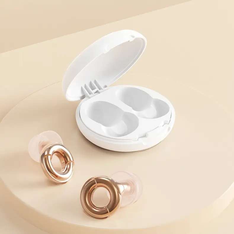 Noise Cancelling Ear Plugs - 1 Pair Ring-Shaped Youthful Unique Design, 17 dB Certified Hearing Protection, Audibility Reduction for Live Music & Events, Stylish Ear Buds with Case, Gift for Side Sleeper Girlfriend, Protection Ear Plugs
