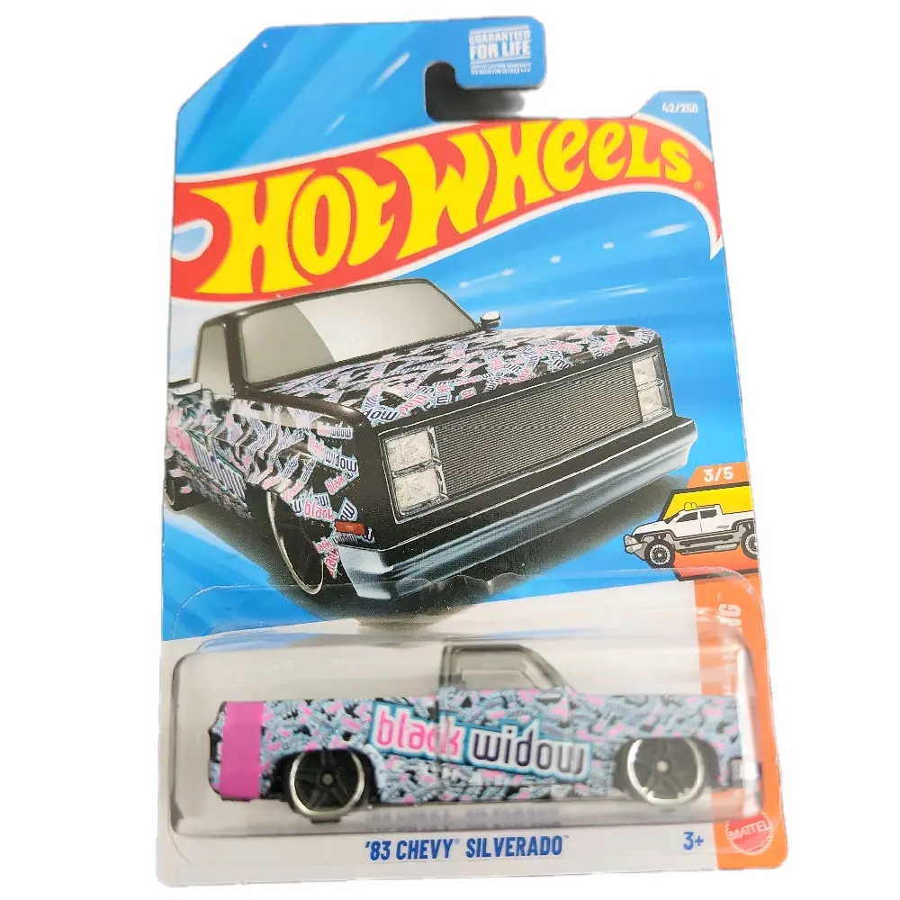 hotwheels 83' chevy silverado black widow 42/250