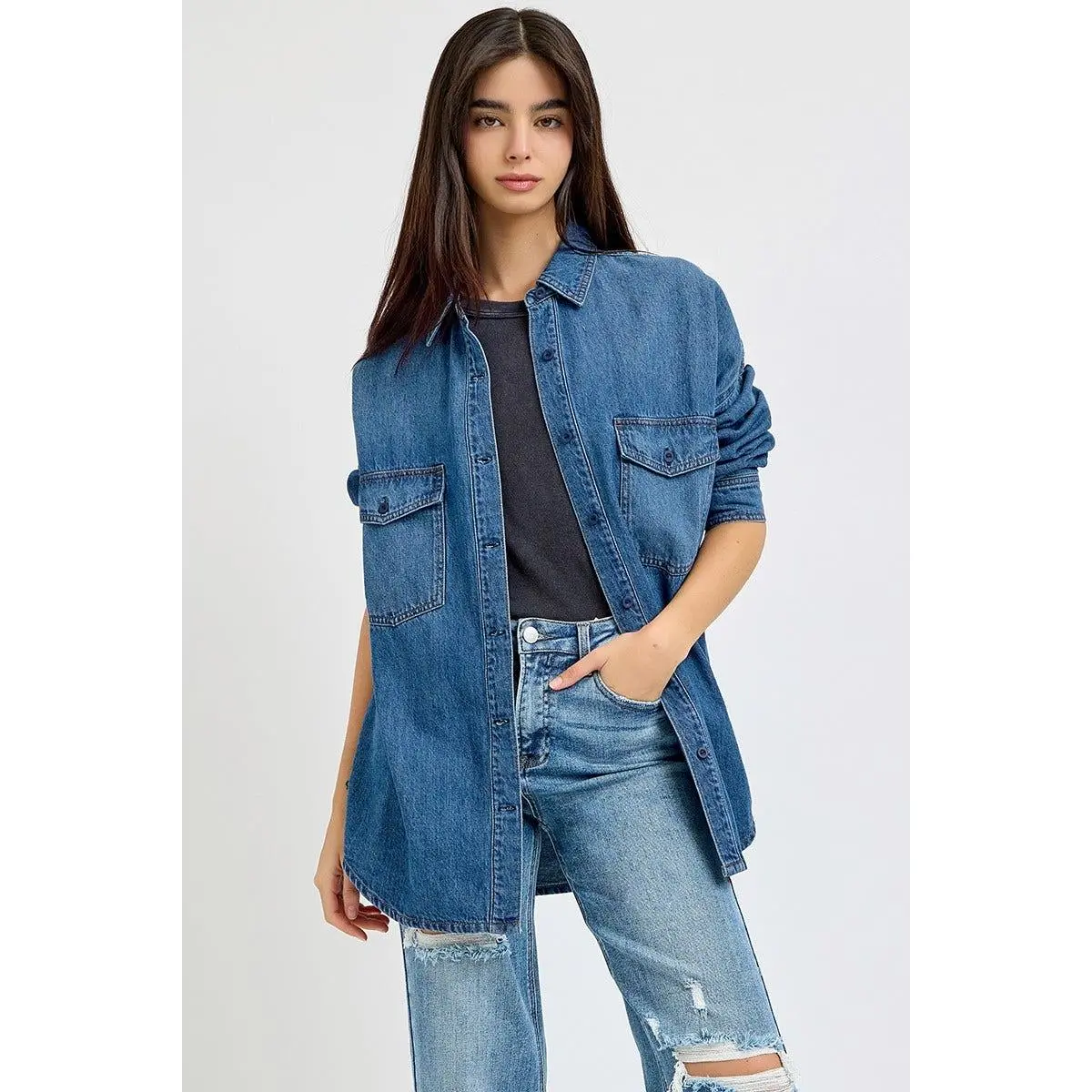The Heritage Oversized Cotton Shirt Jacket