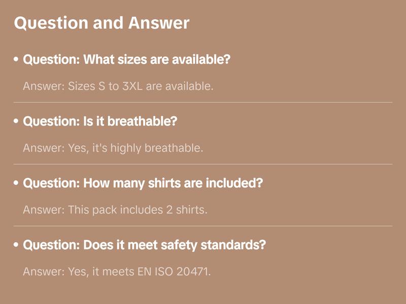 Cotton Comfort Reflective Safety Short Sleeve Polo Shirt (Pack of 2)