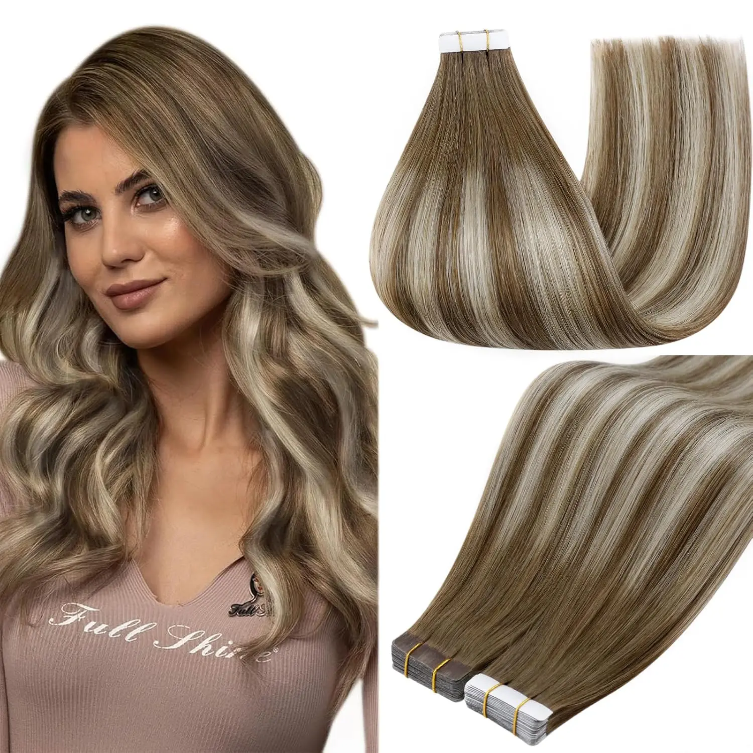 # 6T60P6 Light Ash Brown to Beige Blonde and Light