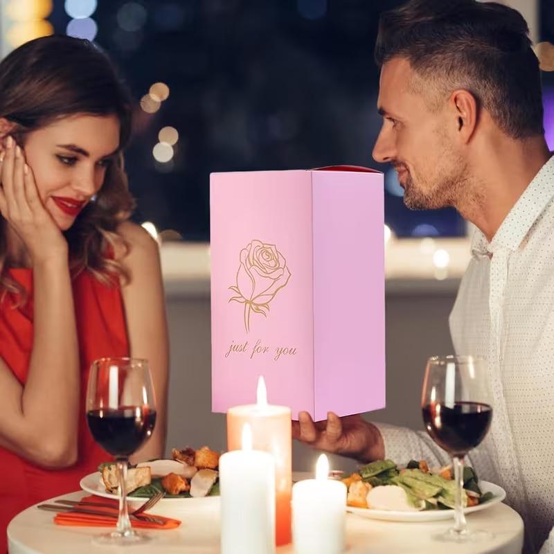 Classic Gifts LED Everlasting Rose Flower & 3D Rose Series Crystal Décor Collectibles,Eternal Romantic Creative Gifts for Women - Valentine's,Day Mother's Day, Birthday, Memorable Dates luxury valentines Gifts for Her Perfect gift Surprise Idea for LOVE