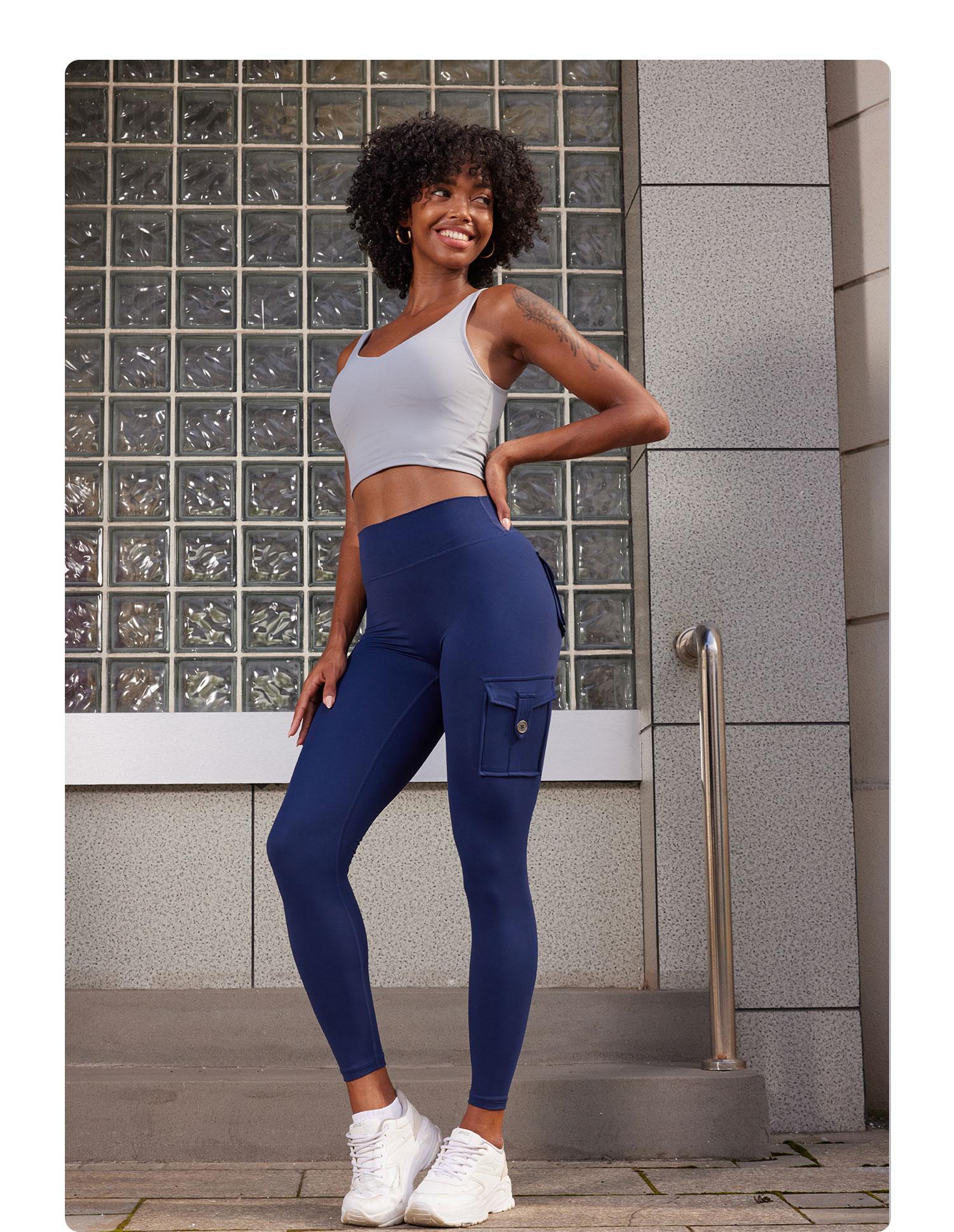 YEOREO CoreFlex Workout Cargo Leggings with Pockets for Women Hidden Scrunch Butt Lifting Leggings Gym Yoga Pants SpringStatements