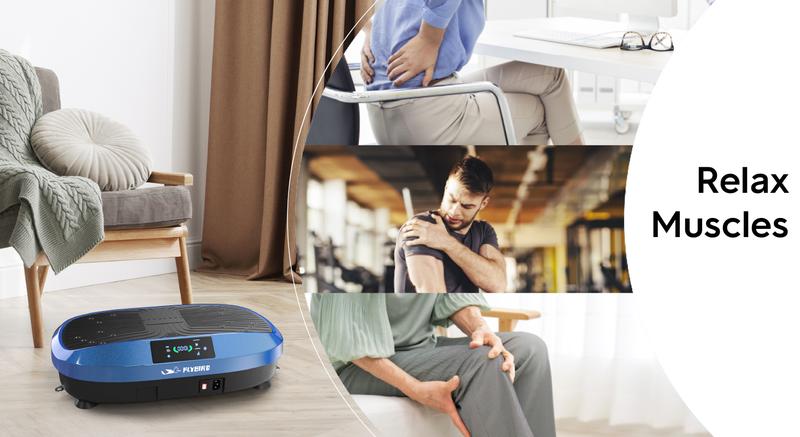 FLYBIRD Vibration Plate Exercise Machine, Lymphatic Drainage Machine, Whole Body Workout Vibration Platform w/ 2 Resistance Bands for Wellness and Fitness Vibration Plate #TikTokShopHolidayHaul #Christmasgift