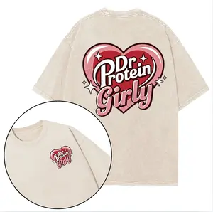 Dr Protein Girly Printed Gym Shirt, Vintage Gym Tee, Gym Shirt, Gift For Women, For Him, Full Size, Casual Top Women