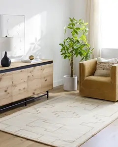 Livabliss Bournemouth Global Tribal Area Rug - Low Pile, Stain Resistant, Tribal Pattern Design, Low Pile Rug
