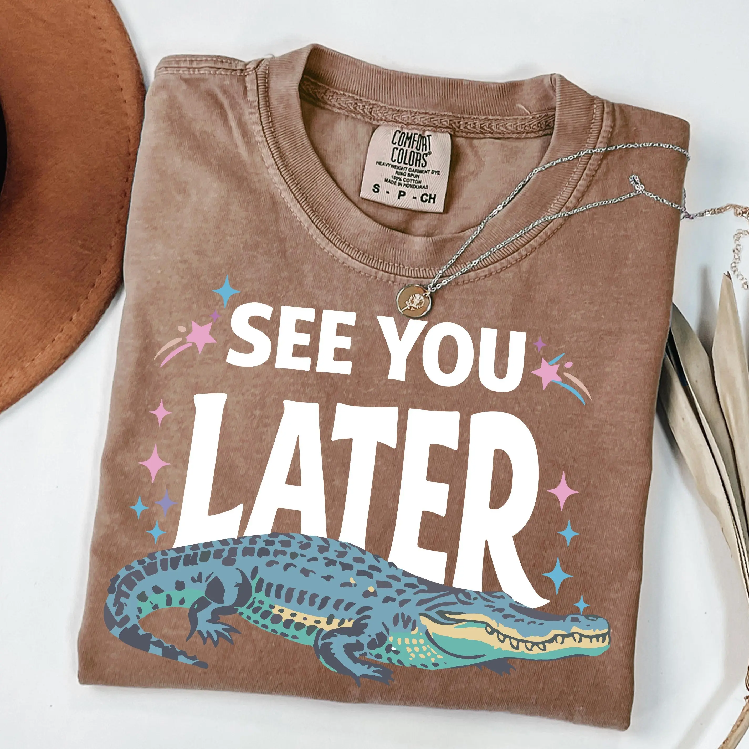 See You Later Gator Comfort Colors Shirt, Funny Alligator Graphic Tee, Retro Southern Saying T-Shirt, Florida Lover Gift, Crocodile Tee