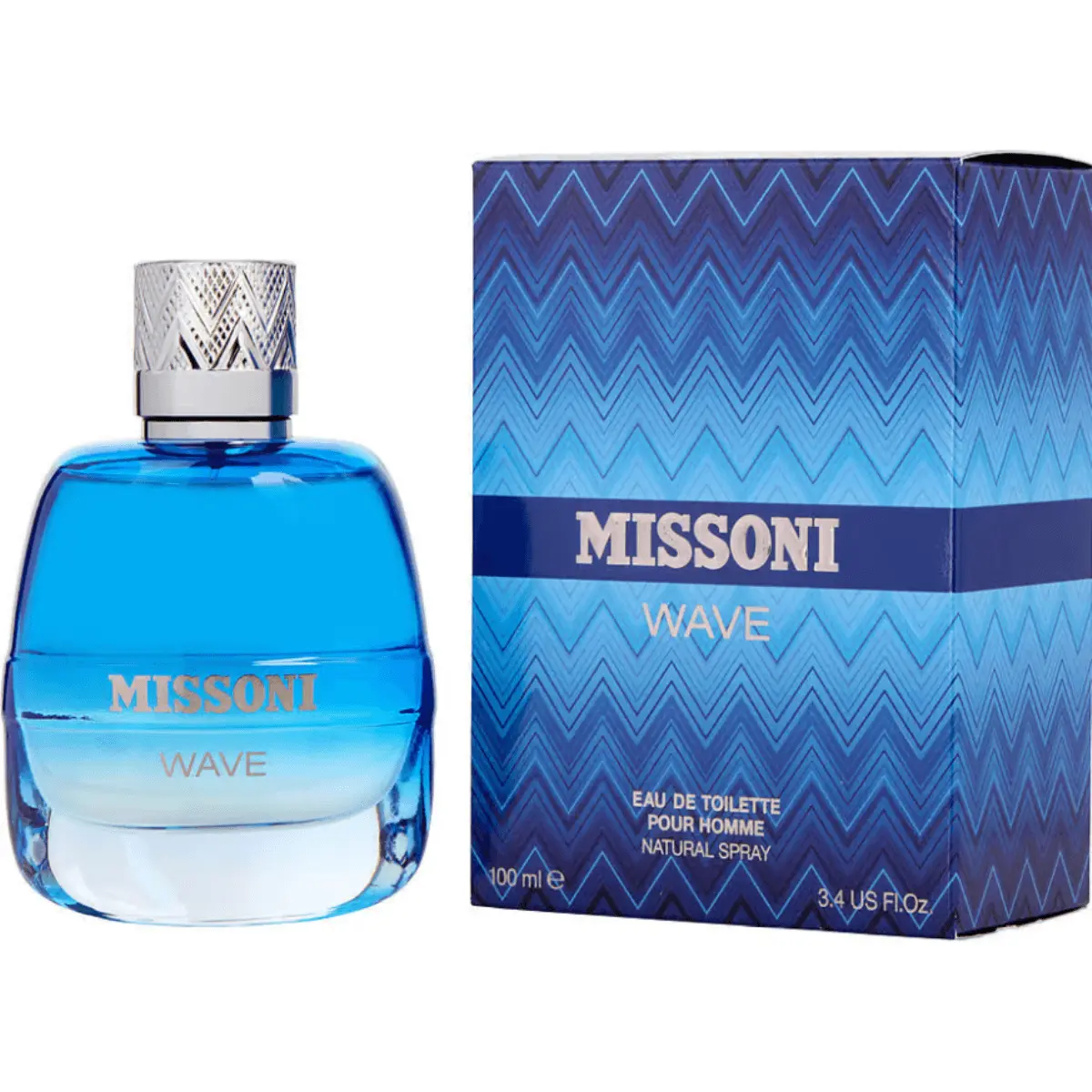 Men's Wave by Missoni Fresh EDT Fragrance, 3.4 fl oz Aerosol Liquid Spray, Single Bottle, New In Box, Contains Aerosol