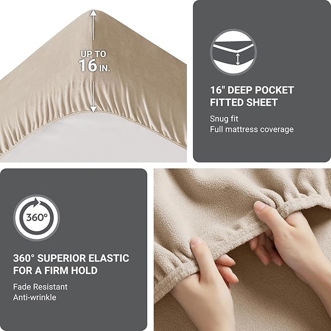 A luxurious  Micro Fleece Sheet Set turns your bed into a cozy getaway