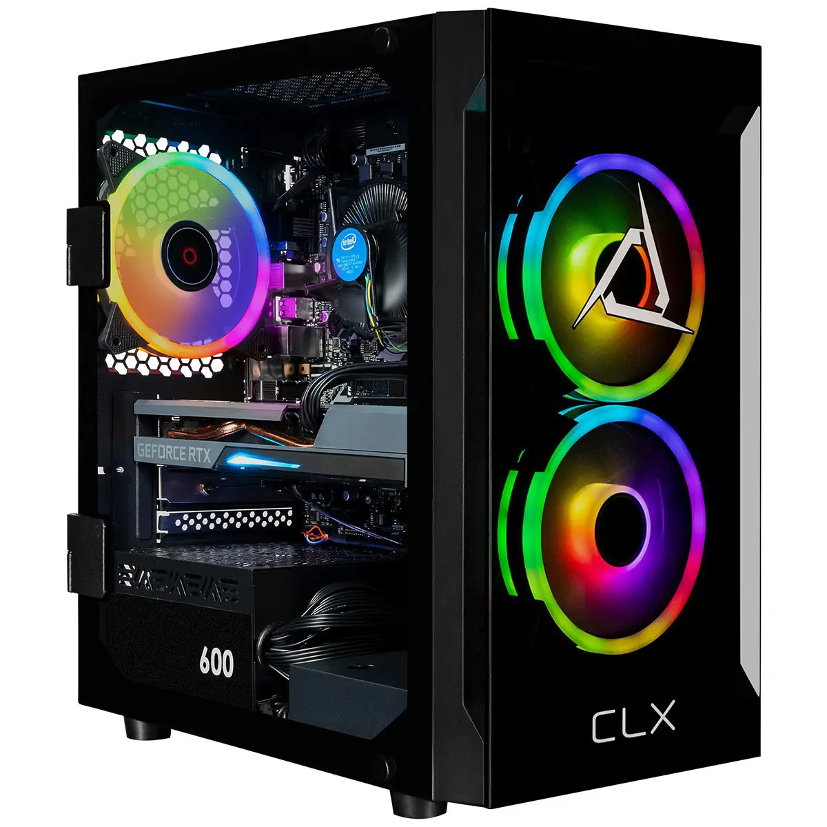 CLX SET Gaming Desktop Computer, Intel Core i5-14400F 2.5GHz, 16GB RAM, 1TB SSD, NVIDIA GeForce RTX 4060 8GB, Windows 11 Home, Black