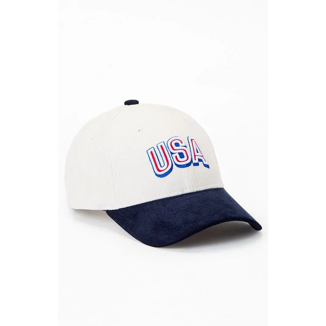 FIFA Men's Two Tone USA Corduroy Dad Hat