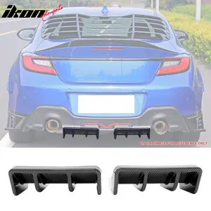 2022-2026 Subaru BRZ&Toyota GR86 JDM Carbon Fiber Print Black Rear Diffuser