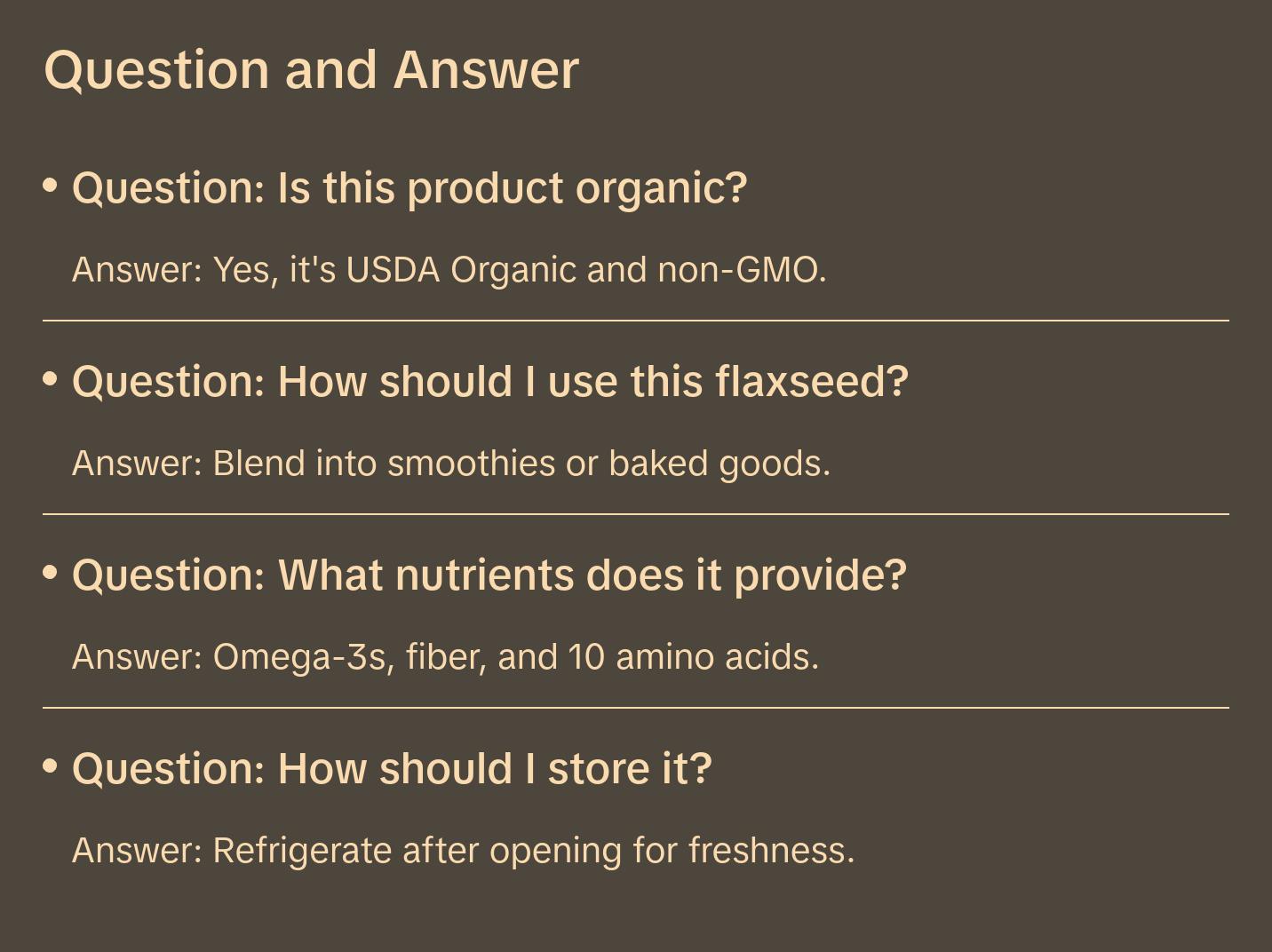 Barlean's Organic Forti-Flax Premium Ground Flaxseed Fiber Grain