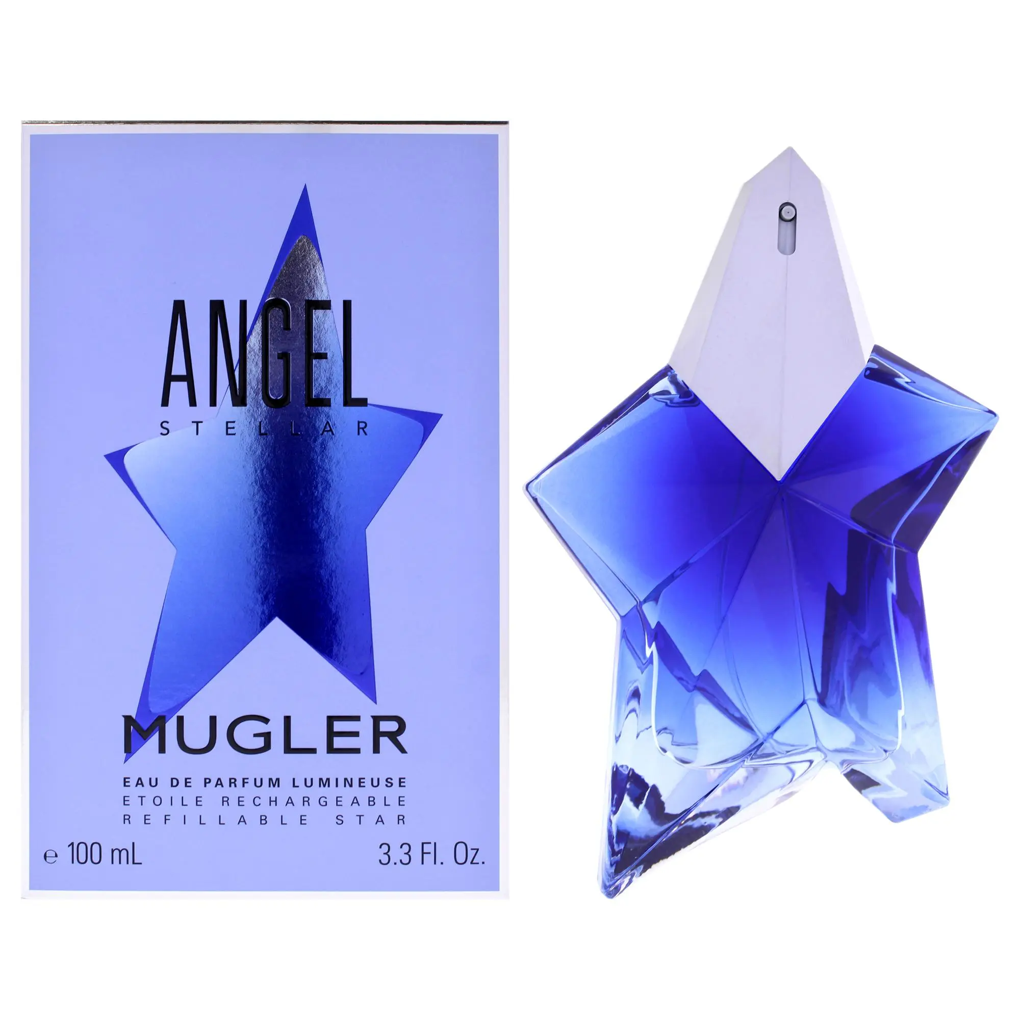 Angel Stellar Lumineuse by Thierry Mugler for Women - 3.3 oz EDP Spray (Refillable)