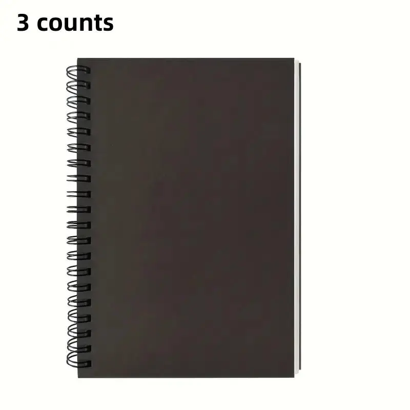 Spiral Notebook, 3 Counts Blank Sketchbook, Spiral Notebook Journal for Writing & Painting, Ideal for Creative Projects and Daily Use, Art Sketchbooks, Blank Paper Notebook, Journaling Supplies