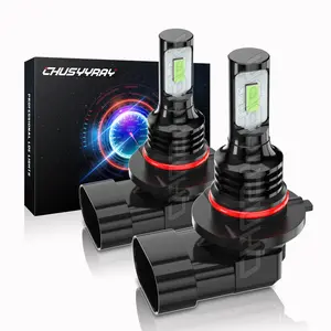 Ice Blue 9012 LED Headlight 8000K High/Low Beam Bulbs for 2015 DODGE Charger