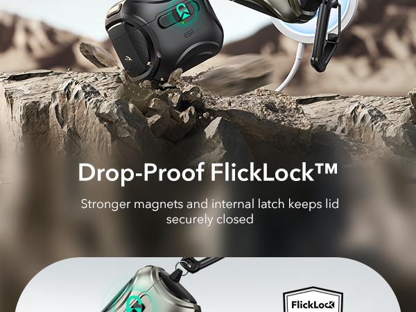 ESR FlickLock Magnetic Case for AirPods 4 & AirPods Pro (1st/2nd/3rd Gen), MagSafe Protective Case, Drop-Proof Lock, Easy-Open Design, Cyber Series ESR FlickLock Magnetic Case for AirPods 4 & AirPods Pro (1st/2nd/3rd Gen), MagSafe Protective Case, Drop-Proof Lock, Easy-Open Design, Cyber Series