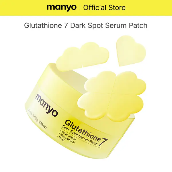 [Dark Spot Patch] manyo Glutathione 7 Dark Spot Serum Patch — Brightening Hydrogel Spot Patch for Face, Hyperpigmentation & Tone Correction care, Korean Skin Care(1 Pack / 2 Pack/3 Pack Available) Acne Daily