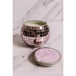 Paddywax Magique Disco Ball Candle in Lavender Fern