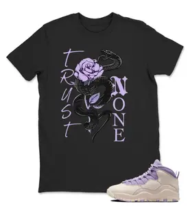 10 Hydrangeas Chalk Wild Grape Lavender T Shirt Match Trust No One JD 10 Hydrangeas Matching Unisex