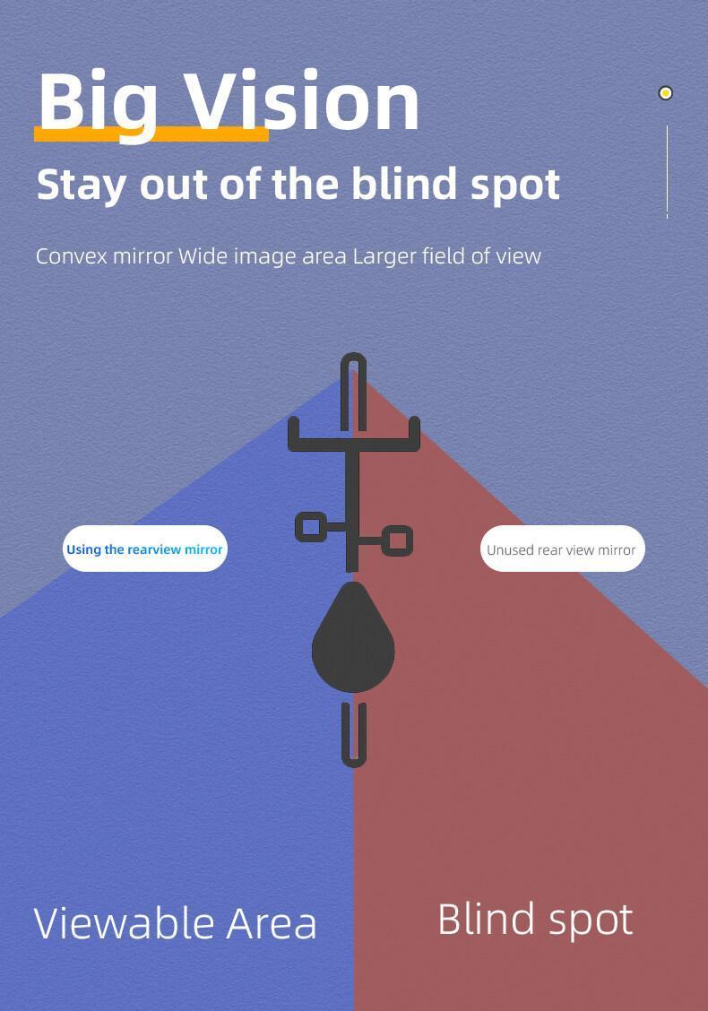 ROCKBROS Bicycle Handlebar Rear View Mirror Bike Cycling Wide Range Backsight Reflector Adjustable Left Right Bike Mirror