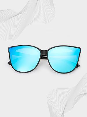 LVIOE Cat Eyes Sunglasses for Women, Polarized Oversized Fashion Vintage Eyewear for Driving Fishing - 99.99% UV Protection