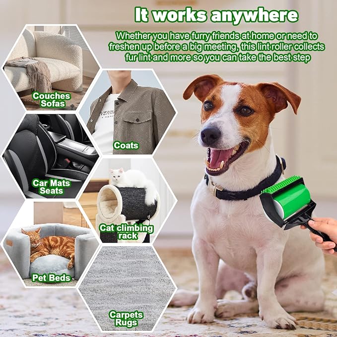 Washable Reusable Gel Lint Roller for Pet Hair, Dog Cat Pet Hair Remover for Clothes, Laundries, Dust Fuzz Fur - Sticky Cleaner - Fur Removal Tool Washable Reusable Gel Lint Roller for Pet Hair, Dog Cat Pet Hair Remover for Clothes, Laundries, Dust Fuzz Fur - Sticky Cleaner - Fur Removal Tool
