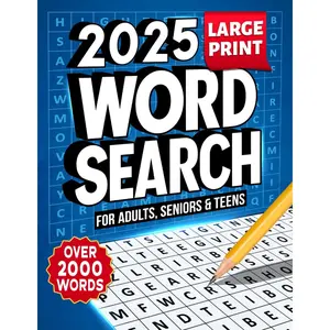 2025 Word Search Puzzle Book for Adults Large Print: Word Find Puzzle Book for Adults, Seniors & Teens, 100 Themed Word Searches for Relaxation & Fun Paperback – June 20, 2024