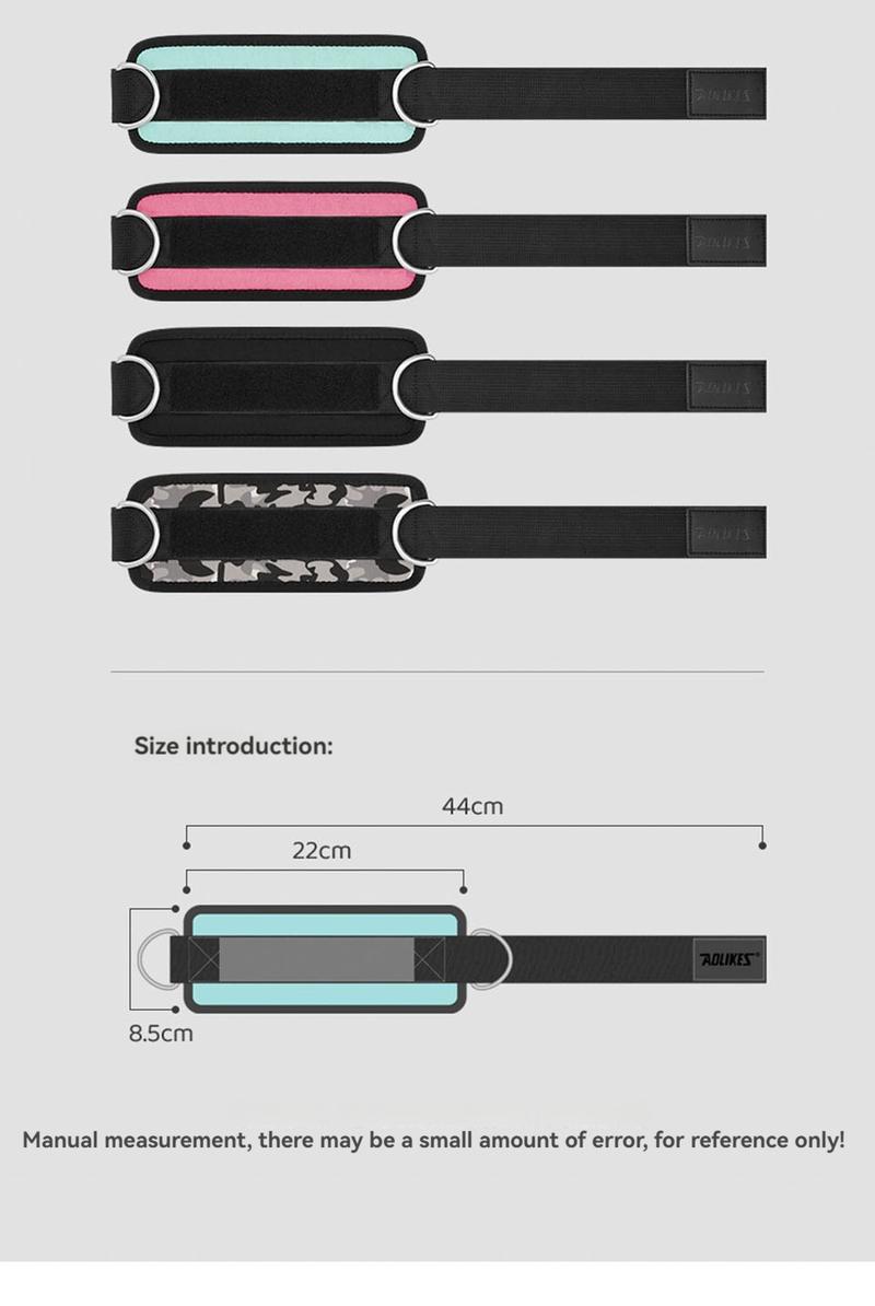Adjustable Ankle Straps for Cable Machines – D-Ring Ankle Cuffs for Glute & Leg Training