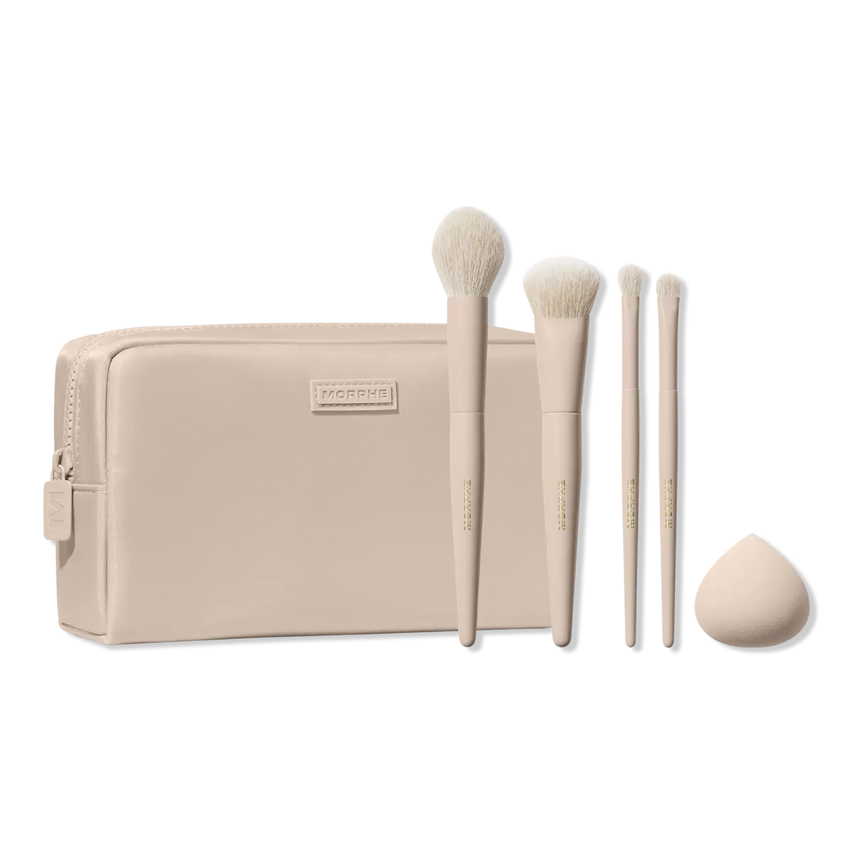 Morphe Oat Latte 5-Piece Face & Eye Brush Set