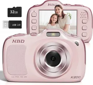 4K 64MP Digital Camera,Autofocus  Vlogging Cameras for Photography with 32GB Card, Portable Compact Point and Shoot Digital Camera for Teens Kids Adult Beginner with 16X Zoom Anti Shake