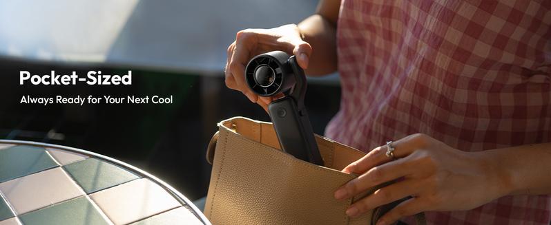 Aecooly 3-in-1 Portable Handheld Fan,220° Flexible Angle Adjustment Powerful Turbo Mini Fan, 15000 RPM High Speed AirGimbal, 17H Max Cooling Time, 5 Speeds, Ultra Pocket Rechargeable Personal Small Travel GIfts for Women