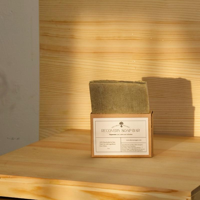 Decorus Vagary Recovery Soap Bars - 3 Pack - Peppermint Cool Calm Refreshes, Cayenne Pepper for warming sensation and & Activated Charcoal detox